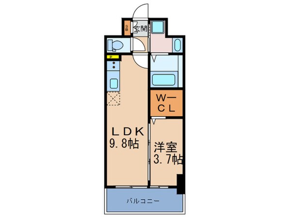 グランバース福島の物件間取画像